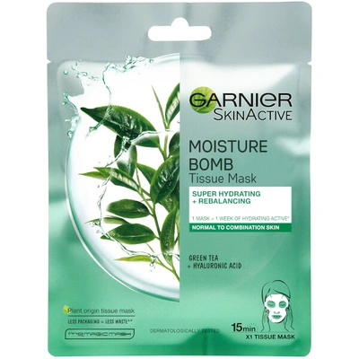 Garnier Moisture Bomb Green Tea Hydrating Face Sheet Mask For Combination Skin 32g