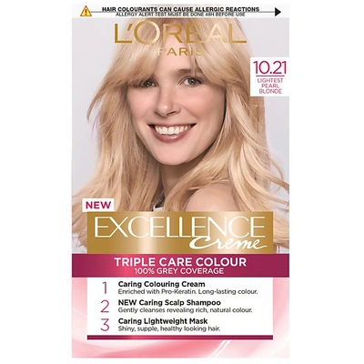 L'oréal Paris Excellence Crème Permanent Hair Dye (various Shades) - 10.21 Lightest Pearl Blonde