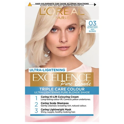L'oréal Paris Excellence Crème Permanent Hair Dye (various Shades) - 03 Ultra-light Ash Blonde