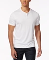 ALFANI MEN'S SOFT TOUCH STRETCH HENLEY, CREATED FOR MACY'S