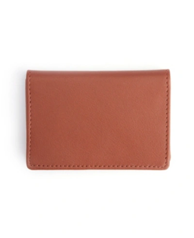 Emporium Leather Co Business Card Case In Tan