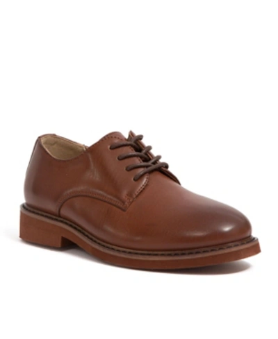 Deer Stags Kids' Little And Big Boys Denny Classic Dress Comfort Oxford In Brown