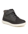 Deer Stags Little And Big Boys Niles Memory Foam Dress Casual Comfort High Top Sneaker Boot In Blackgrey