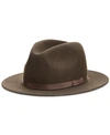 Country Gentlemen Hats, Wilton Wool Fedora In Brown