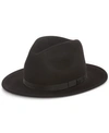 Country Gentlemen Hats, Wilton Wool Fedora In Black
