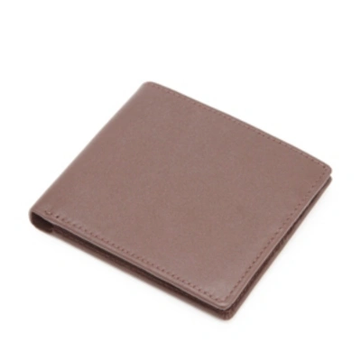 Emporium Leather Co Men's Bifold Wallet With Double Id Flap In Brown