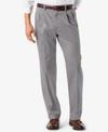 Dockers Men's Big & Tall Easy Classic Fit Khaki Stretch Pants In Burma Grey