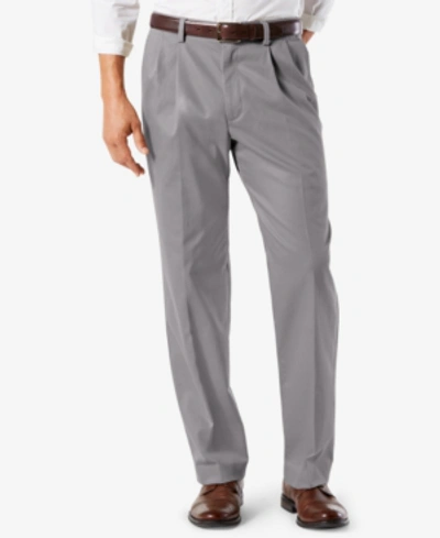 Dockers Men's Big & Tall Easy Classic Fit Khaki Stretch Pants In Burma Grey