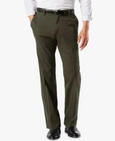 Dockers Men's Easy Classic Fit Khaki Stretch Pants In Olive Grove
