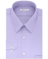 Van Heusen Men's Big & Tall Classic/regular Fit Wrinkle Free Poplin Solid Dress Shirt In Lavender
