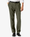 Dockers Men's Easy Straight Fit Khaki Stretch Pants In Olive Grove
