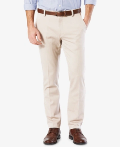 DOCKERS MEN'S EASY SLIM FIT KHAKI STRETCH PANTS