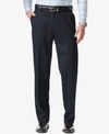 Dockers Men's Easy Classic Pleated Fit Khaki Stretch Pants In Navy