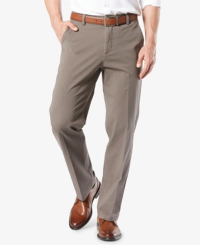 Dockers Men's Workday Smart 360 Flex Classic Fit Khaki Stretch Pants In Med Brown