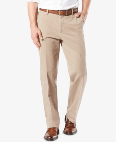 Dockers Men's Big & Tall Workday Classic Fit Smart 360 Flex Stretch Khakis In Safari Beige