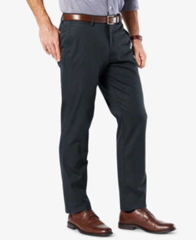 Dockers Men's Signature Lux Cotton Athletic Fit Stretch Khaki Pants In Charcoal Heather
