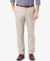 Dockers Mens' Signature Lux Cotton Straight Fit Stretch Khaki Pants In Cloud