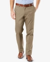Dockers Men's Comfort Relaxed Pleated Cuffed Fit Khaki Stretch Pants In New British Khaki