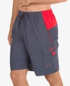 Speedo Men's Marina Sport Vaporplus 9" Swim Trunks In Granite Red
