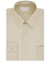 Van Heusen Mens Fitted Spread Collar Dress Shirt In Stone