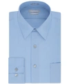 Van Heusen Mens Fitted Spread Collar Dress Shirt In Cameo Blue
