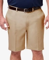 HAGGAR MEN'S BIG & TALL COOL 18 PRO CLASSIC-FIT STRETCH FLAT-FRONT 9.5" SHORTS