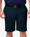 HAGGAR MEN'S BIG & TALL COOL 18 PRO CLASSIC-FIT STRETCH FLAT-FRONT 9.5" SHORTS