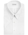 Van Heusen Poplin Solid Short-sleeve Dress Shirt In White