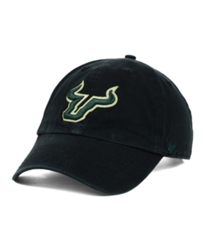 47 Brand South Florida Bulls Clean-up Cap In Black