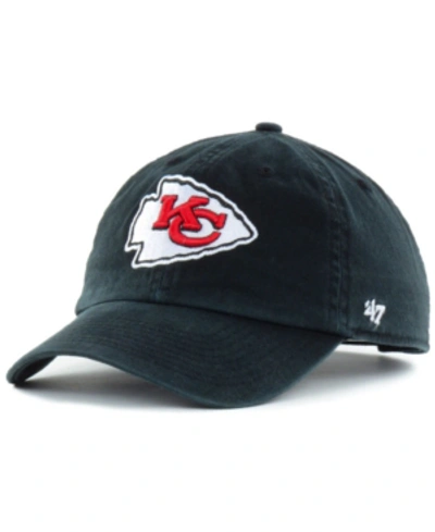 47 Brand Kansas City Chiefs Clean Up Cap In Black