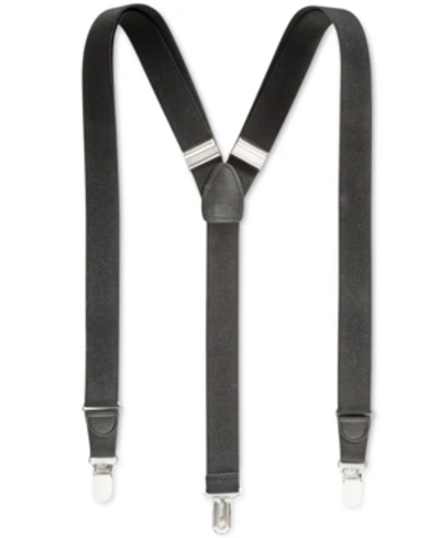 Club Room Men's Suspenders, Created For Macy's In Black