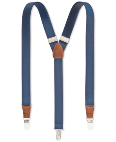 Club Room Men's Solid Suspenders, Created For Macy's" In Navy