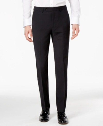Bar Iii Men's Skinny Fit Stretch Wrinkle-resistant Wool Suit Pants, Created For Macy's In Black