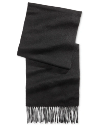 Club Room Men's 100% Cashmere Scarf, Created For Macy's In Black