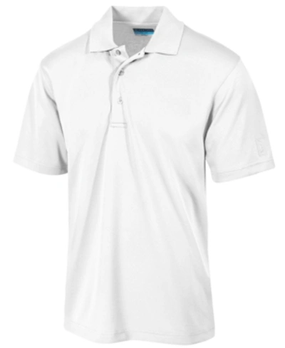 Pga Tour Men's Airflux Solid Mesh Short Sleeve Golf Polo Shirt In Bright White