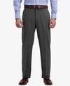 HAGGAR MICROFIBER PERFORMANCE CLASSIC-FIT DRESS PANTS, CREATED FOR MACY'S