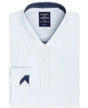 Society Of Threads Men's Slim-fit Non-iron Performance Solid Dress Shirt In White