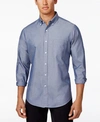 CLUB ROOM MEN'S SOLID STRETCH OXFORD COTTON SHIRT, CREATED FOR MACY'S