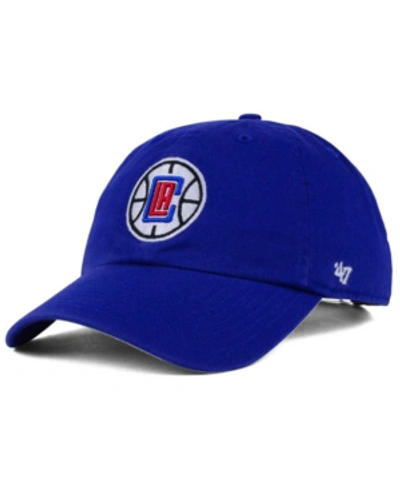 47 Brand Los Angeles Clippers Clean Up Cap In Light Royal