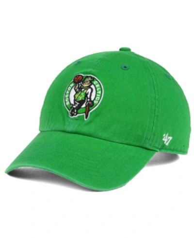 47 Brand Boston Celtics Clean Up Cap In Kelly Green