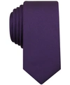 Bar Iii Sable Solid Tie, Created For Macy's In Plum