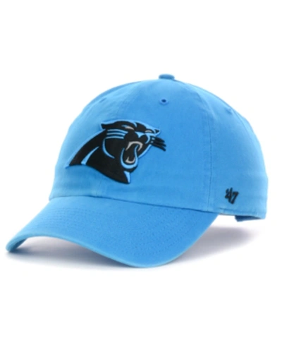 47 Brand Carolina Panthers Clean Up Cap In Blue