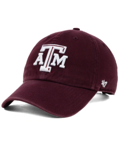 47 Brand Texas A&m Aggies Clean-up Cap In Maroon
