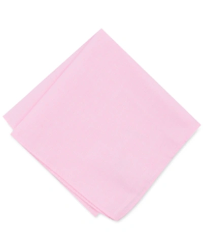 Bar Iii Men's Beach Solid Pocket Square, Created For Macy's In Pink