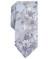 BAR III MEN'S HILTON FLORAL SKINNY TIE, CREATED FOR MACY'S