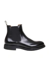 DOUCAL'S ANKLE BOOT IN BLACK LEATHER,11567701