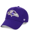 47 Brand Baltimore Ravens Clean Up Cap In Purple