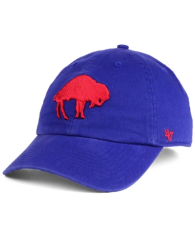 47 Brand Buffalo Bills Clean Up Strapback Cap In Royalblue