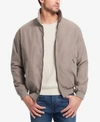 Weatherproof Microfiber Bomber Jacket In Willow
