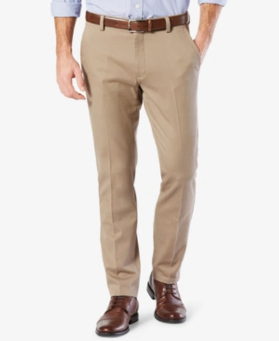 DOCKERS MEN'S EASY SLIM FIT KHAKI STRETCH PANTS